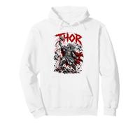 Thor Viking Dio Asgard Mitologia norrena Felpa con Cappuccio