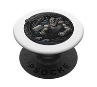 Thor vs Jormungandr Serpente di Midgard Ragnarok Mjolnir PopSockets PopGrip Adesivo