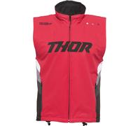 Thor Warm Up Motocross Vest, nero-rosso, taglia M per maschi