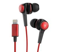 Thore Auricolari per iPhone (certificati Apple MFi) V120 in Ear Wired Lightning Auricolari (resistenti al sudore/acqua) Cuffie con microfono/telecomando per iPhone 12/13/14 Pro Max - Rosso