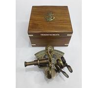 Thorinstruments (con dispositivo) 10,2 cm Astrolabio Antique Sextant W/Wooden box: Nautical Sextant