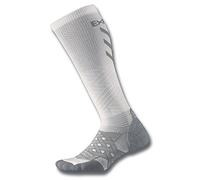 Thorlo Experia Compression Over The Calf Calze, White, L Uomo