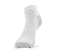 Thorlos Ankle Running Socks JMX Maximum Cushion-Calzini da Corsa alla Caviglia, Bianco/Platino (1 Paio), XL Unisex-Adulto