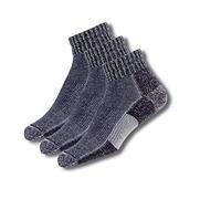 Thorlos Calzini alla Caviglia da Trail Running Corsa, Carbone (Confezione da 3 Paia), L Unisex-Adulto