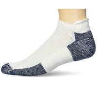Thorlos - Calzini Unisex Corsa Thorlo Roll Top Bianco/Platino, Medium, Unisex, Running, White/Navy, 8.5-12 Mens
