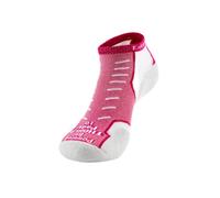 Thorlos Experia Xccu - Calzini da corsa da donna con imbottitura sottile, Grigio/Rosa (1 paio), S