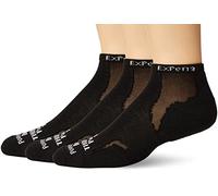 Thorlos Experia Xccu Thin Cushion Running Low Cut Socks, Nero/Nero (3 paia), L