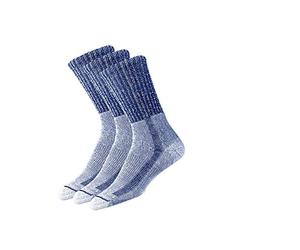 Thorlos LTH - Calzettoni leggeri da trekking, imbottiti, spessi, Navy (3 paia), Medium