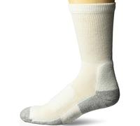 Thorlos Lite Walking Thin Padded Crew Socks Calzini, Bianco/Blu Navy, M Uomo