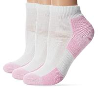 Thorlos Women's DWMXW Walking Thick Padded Ankle Sock, Pink (3 Pack), Small
