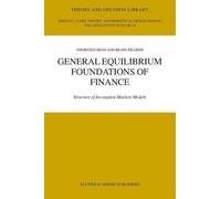 Thorsten Hens Beate Pi General Equilibrium Foundations of Fi (Copertina rigida)