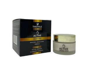 Thotale Active - Crema Viso Anti-Age Idratante Illuminante Schiarente, 50ml