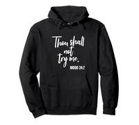 Thou Shall Not Try Me Mood 24:7 Pennello Script Scuro Felpa con Cappuccio