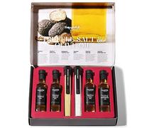 Thoughtfully Gourmet, set regalo di sale al tartufo e olio d'oliva, include 4 oli extravergine di oliva premium, 2 sali al tartufo con veri tartufi, set da 6