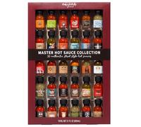 Thoughtfully - Set 30 Salse Piccanti dal Mondo - Hot Sauce Sampler - Regalo Originale per Uomo - Amanti del Piccante & Grillfans - Compleanno, Natale & Inaugurazione Casa - 30 x 20 ml