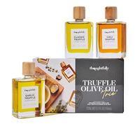 Thoughtfully Set Olio d'Oliva al Tartufo - 3 Gusti da 50 ml | Include olio d'oliva infuso al tartufo (classico, aglio e peperoncino)