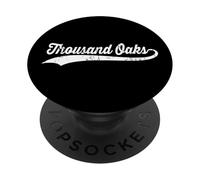 Thousand Oaks California Vintage Cursive US City Nome Retro PopSockets PopGrip Adesivo