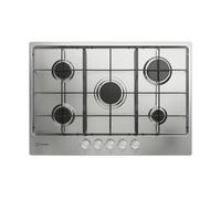 Indesit THP 752 IX/I 1 piano gas inox 75cm 5 fuochi griglie smaltate Indesit