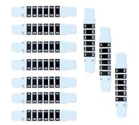 THQAE 10 Pezzi Strisce di Temperatura, Strisce Termiche a Lettura Rapida, Adesivi Termometri per Febbre Frontale Riutilizzabili, Adatti ai Bambini per Misurare la Temperatura Corporea