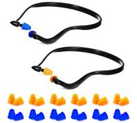 THQAE 2 Pcs tappi orecchie dormire, Tappi per orecchi, Inserti auricolari con archetto, Tappi riutilizzabili super confortevoli per la riduzione, 25 Db, Protezione dell’udito flessibile, 14x14x1.4 cm