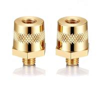 THQAE 2 Pezzi Adattatore Poli Batteria,Adattatori per Batteria in Ottone M8,Positivo Negativo Adattatori per Batteria, Terminale della Batteria per Auto con Filettatura Esterna