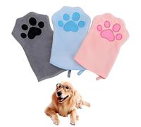 THQAE 3 Pcs spugna neonato bagnetto, guanti per il bagnoschiuma in microfibra, 15 x 22 cm, super assorbenti e morbidi, in stile animale carino, scrub delicato per bagnetto e doccia di neonati, bambini