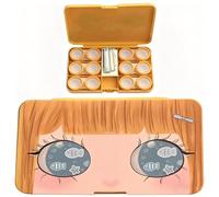 THQAE 6 Pezzi Custodie per Lenti a Contatto, Contenitori per Lenti a Contatto, Custodia Lenti a Contatto con Specchio, Viaggiatore, Dimensioni da Viaggio, Ideali per Viaggi, Casa & Attività All'Aperto