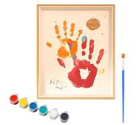 THQAE Cornice per Impronte Mani Famiglia, Kit per Impronte Neonato, Cornice con Impronta Della Mano di Coppia, Ricordo Personalizzato Fai Da Te per Neonati, Coppie e Genitori, Eventi Familiari