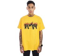 THRASHER Crow Gold Maglietta, Oro, M Unisex-Adulto