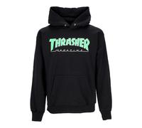 Thrasher - Felpa con cappuccio nera/verde Manica lunga - - Sweatshirts & Hoodies - unisex - Nero - M