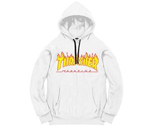 Thrasher Flame Logo Maglietta Uomo