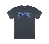 THRASHER Flame - Maglietta da Uomo, Uomo, Maglietta, 110289L, Erica Scuro, L