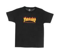 Thrasher - Flame Tee Magliette Bambino Nero/Giallo - - Tops - Uomo - Nero - S
