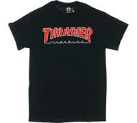 Thrasher Magazine Outlined Black T-Shirt - X-Large by Thrasher