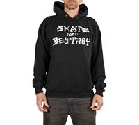 Thrasher Skate And Destroy Pullover con Cappuccio - Nero