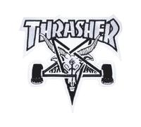 THRASHER - Toppa con logo Skate Goat Black White