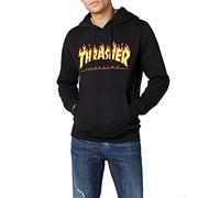 Thrasher Truflp05754 Felpa, Nero (Nero/Fiamme), Large (Taglia Produttore:L) Uomo
