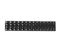 Thread Checker, 28 Nut and Bolt Thread Checker, Bolt Size Finder, Wall Mountable Bolt Thread Identifier Gauge with Inch (Black)
