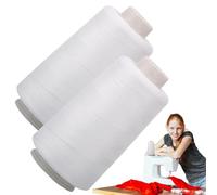 Thread for Overlock Sewing Machine, 2200 Meters Sewing Thread, All-Purpose Sewing Thread, 40/2 High Speed Thread, Sewing Craft Supplies, Overlock Machine Thread, Sewing Thread, 2 Spools Sewing