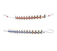 Thread Gauge Bolts Nut Screw Checking Tool Tester Screw Identification Gauge 26 Nut and Bolts Size Checker Home Repair Tool