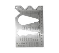 Thread Gauge, Screw Measuring Ruler, Metric Thread Tool, Drift Pitch Identifier, Precision Measure Instrument for Engineering Automotive Maintenance Plumbing Tasks 5.51 Inches