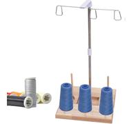 Thread Stand Holder - Large Spools Organizer, Lightweight Wooden Spool Rack Gear | Durable Thread Stand For Domestic Home Embroidery Sewing Machines Quilting Crafting Daily Use