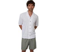 Threadbare Camicia da Bowling Ricamato Collare Maniche Corte Uomo (GT44623)