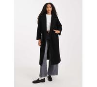 Threadbare - Cappotto lungo in pile borg nero 48