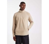 Threadbare - Pile color pietra con zip corta-Neutro L