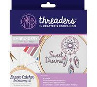Threaders Ricamo Kit Cat Cotone 18.5 x 16 x 2 cm Multi, Multicoloured