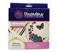 Threaders TH-1298 Filettatori-Kit Ricamo-Flutterby, Multi, Taglia unica