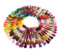 ThreadNanny Stickgarn in 100 Farben 100 Str nge Sticktwist in Regenbogenfarben, Set mit Kreuzstichf den, Freundschaftsarmb ndern