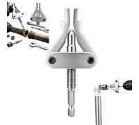 Threads 3-In-1 Extractor Tool for 1/2", 3/4" & 1" Broken Pipes, Drill-Driven Extractor fit PPR, PVC and MPP Pipes for Broken Valve and Thread Removal, Home Pipe Thread Removal Kit，1pc
