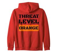 Threat Level Orange High Risk of Trump Ruining America Felpa con Cappuccio